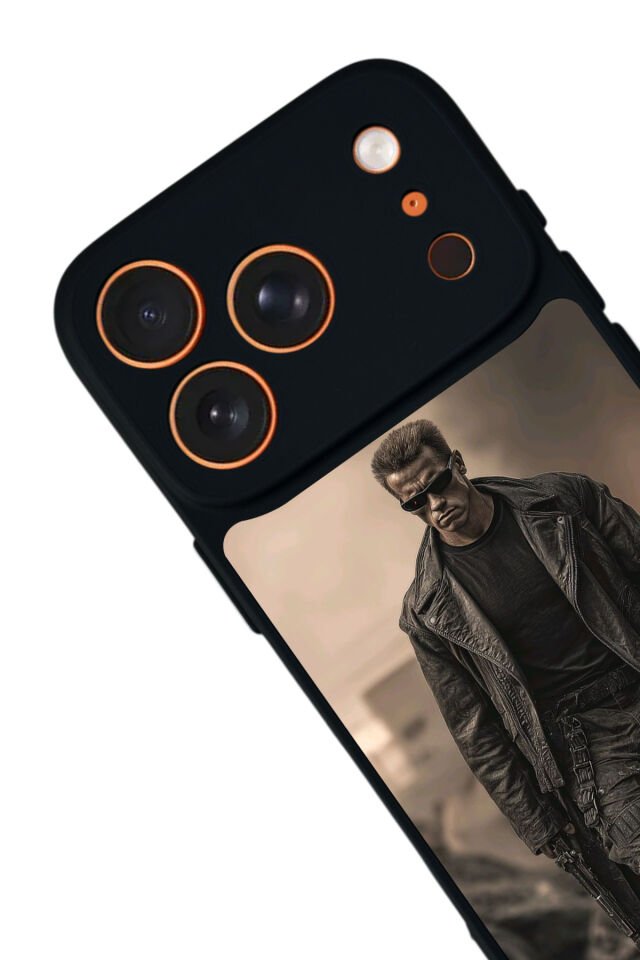 iPhone 17 Pro Uyumlu Terminator Tasarımlı Glossy Premium Kılıf