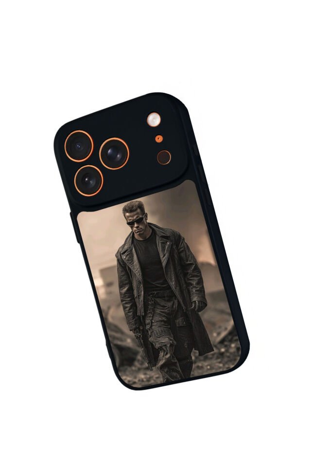 iPhone 17 Pro Uyumlu Terminator Tasarımlı Glossy Premium Kılıf