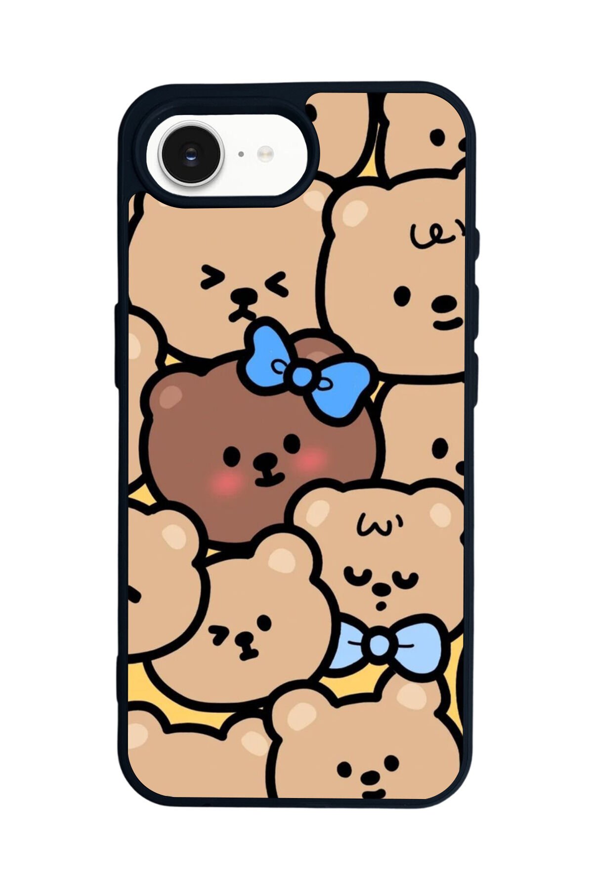 iPhone 16E Uyumlu Ayı Tasarımlı Glossy Premium Kılıf