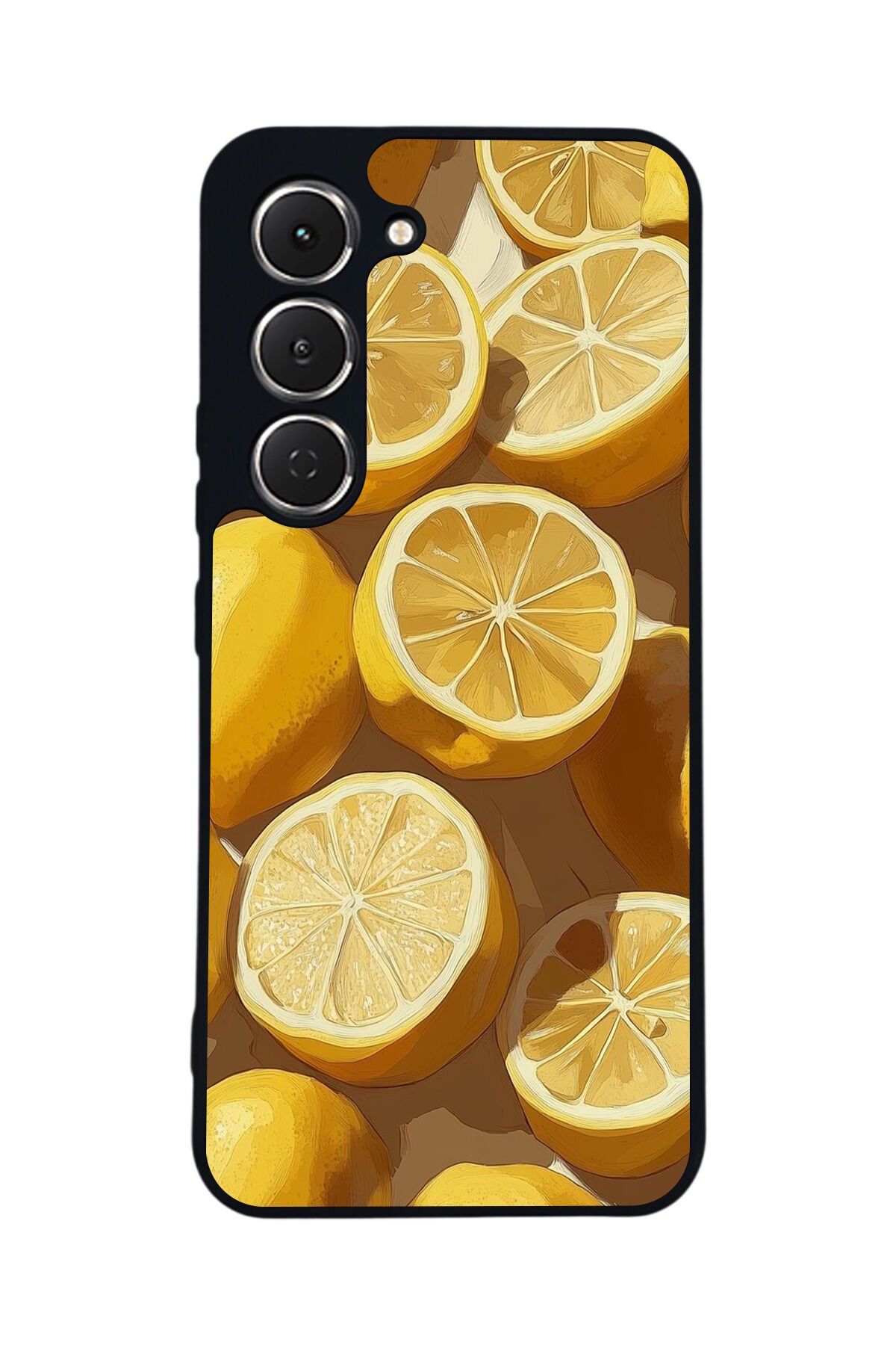 Tecno Spark 40 Pro Uyumlu Limon Tasarımlı Glossy Premium Kılıf
