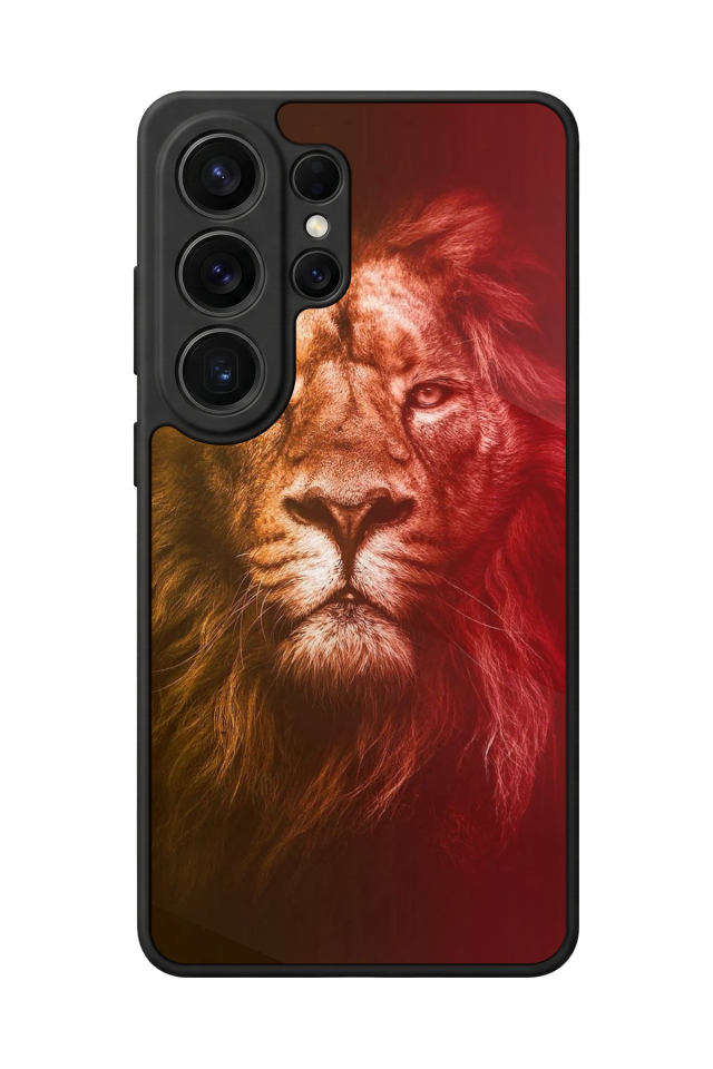 Samsung Galaxy S26 Ultra Uyumlu Aslan Tasarımlı Glossy Premium Kılıf