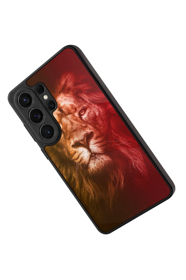 Samsung Galaxy S26 Ultra Uyumlu Aslan Tasarımlı Glossy Premium Kılıf