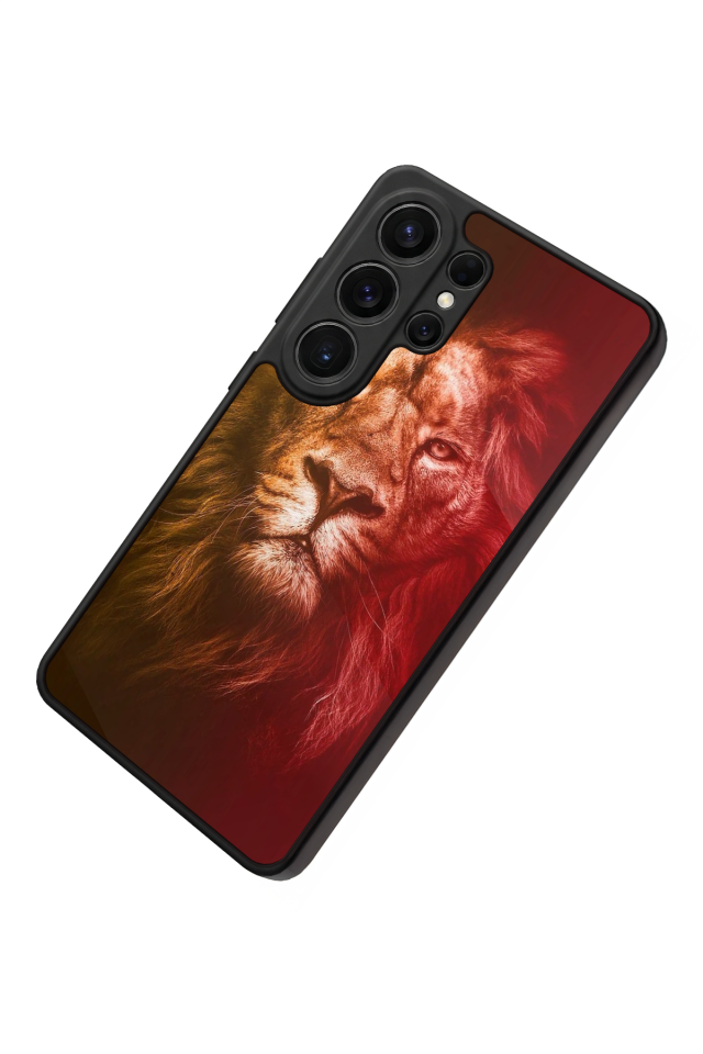 Samsung Galaxy S26 Ultra Uyumlu Aslan Tasarımlı Glossy Premium Kılıf
