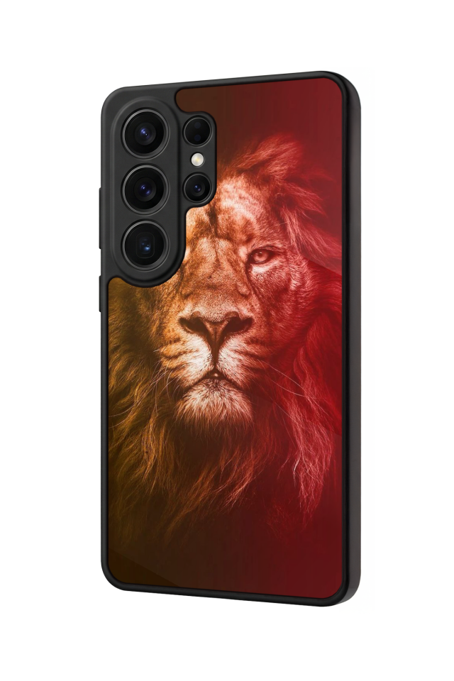 Samsung Galaxy S26 Ultra Uyumlu Aslan Tasarımlı Glossy Premium Kılıf