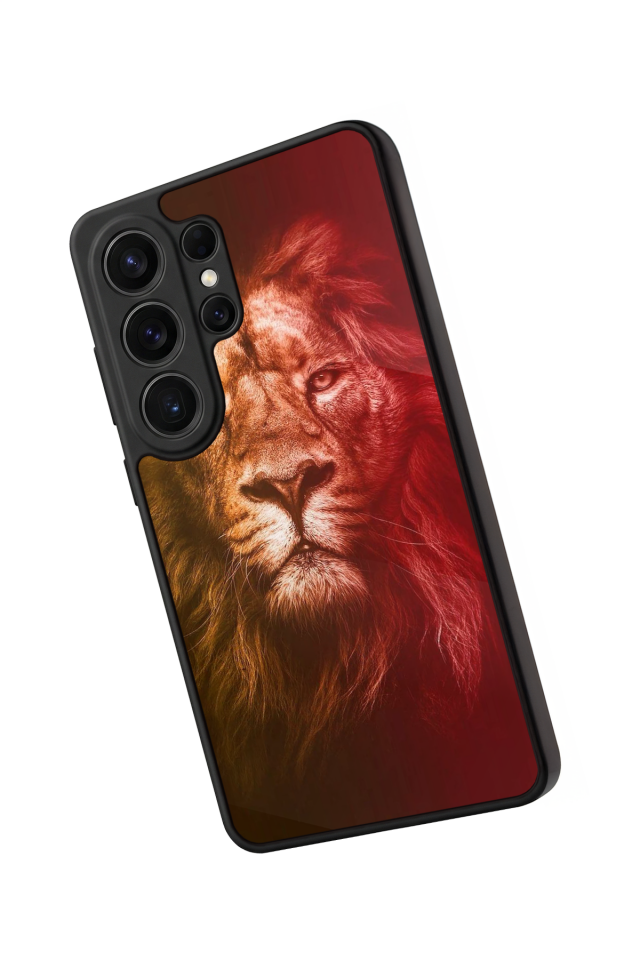 Samsung Galaxy S26 Ultra Uyumlu Aslan Tasarımlı Glossy Premium Kılıf