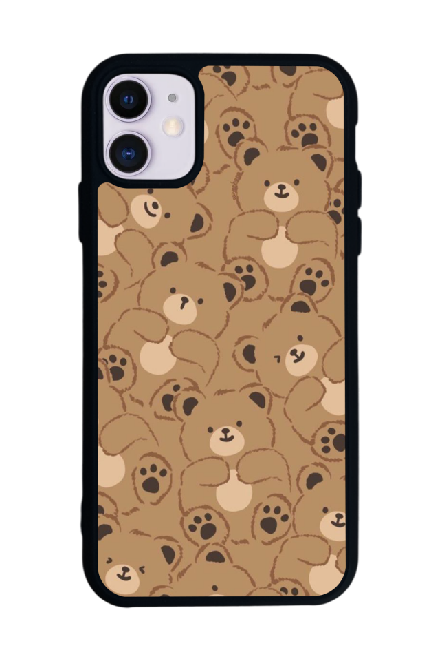 iPhone 11 Uyumlu Ayı Tasarımlı Glossy Premium Kılıf