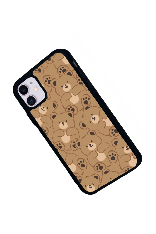 iPhone 11 Uyumlu Ayı Tasarımlı Glossy Premium Kılıf