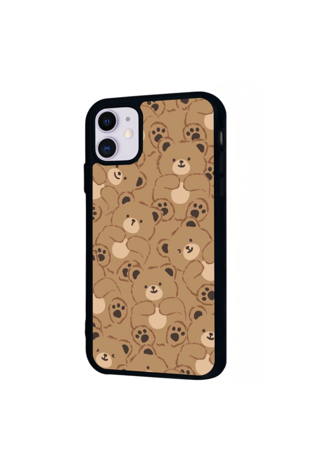 iPhone 11 Uyumlu Ayı Tasarımlı Glossy Premium Kılıf