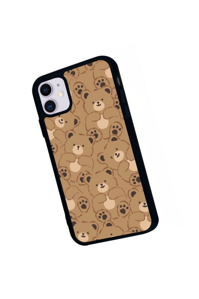 iPhone 11 Uyumlu Ayı Tasarımlı Glossy Premium Kılıf