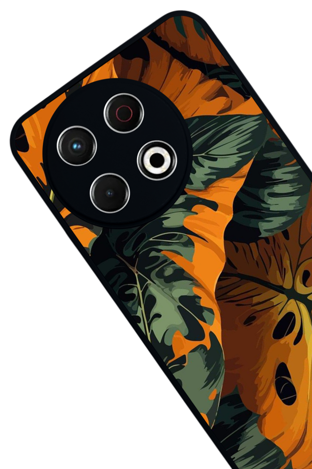 Tecno Spark 30 Pro Uyumlu Botanik Tasarımlı Glossy Premium Kılıf