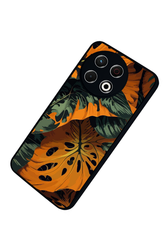 Tecno Spark 30 Pro Uyumlu Botanik Tasarımlı Glossy Premium Kılıf