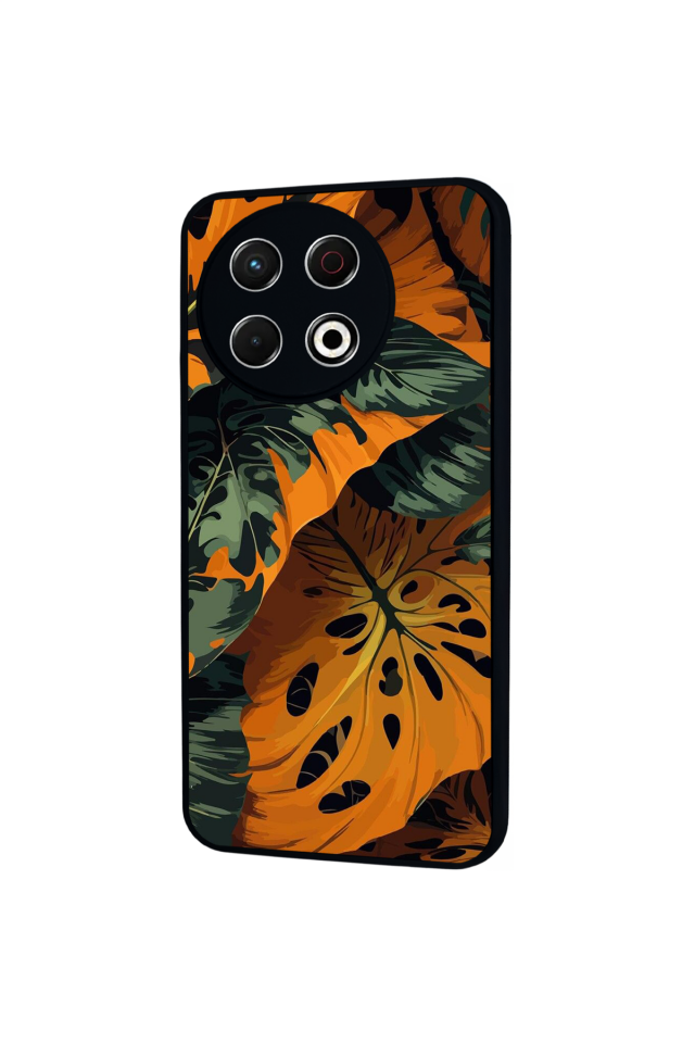 Tecno Spark 30 Pro Uyumlu Botanik Tasarımlı Glossy Premium Kılıf