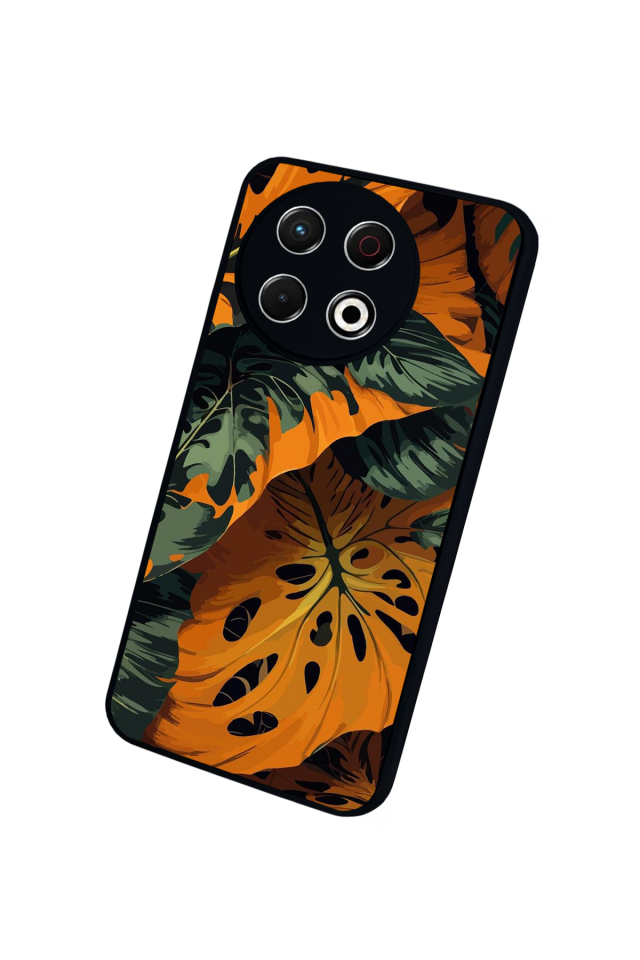 Tecno Spark 30 Pro Uyumlu Botanik Tasarımlı Glossy Premium Kılıf