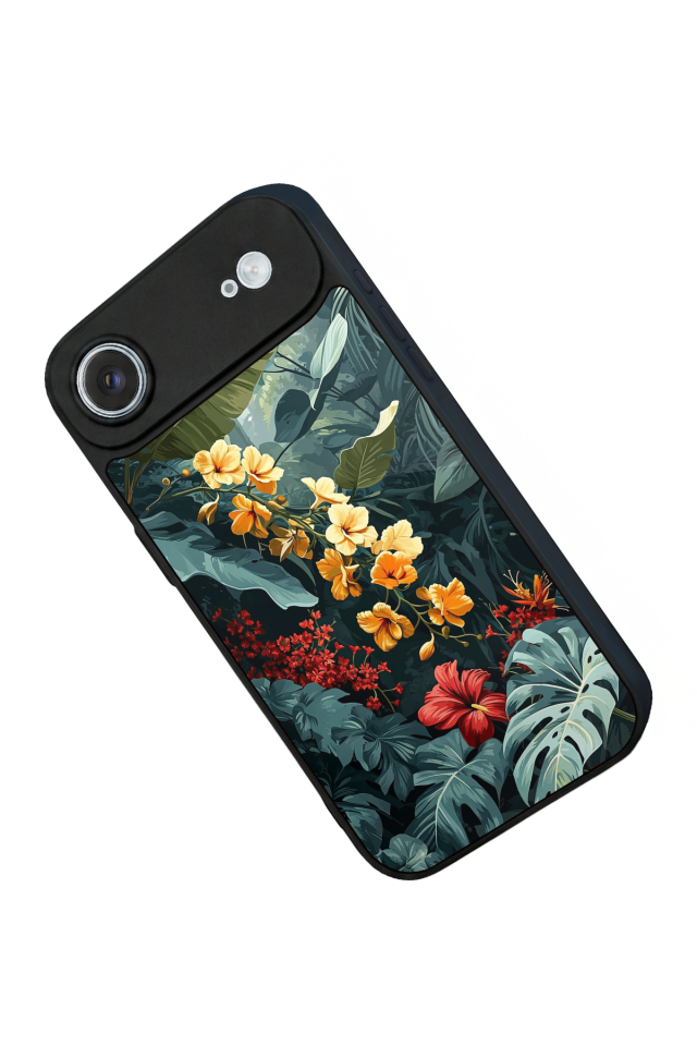 iPhone 17 Air Uyumlu Botanik Tasarımlı Glossy Premium Kılıf