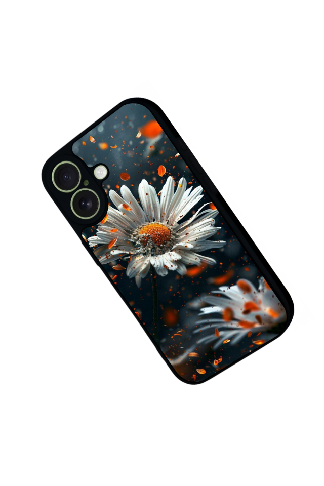 iPhone 17 Uyumlu Cicek Tasarımlı Glossy Premium Kılıf