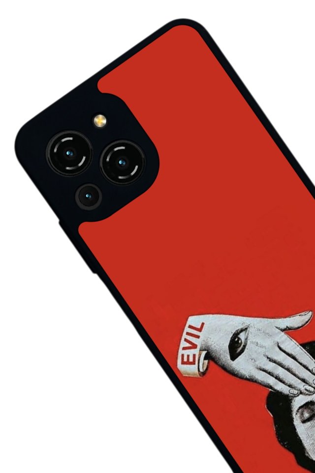 Reeder S23 Pro Max Uyumlu Kirmizi Tasarımlı Glossy Premium Kılıf