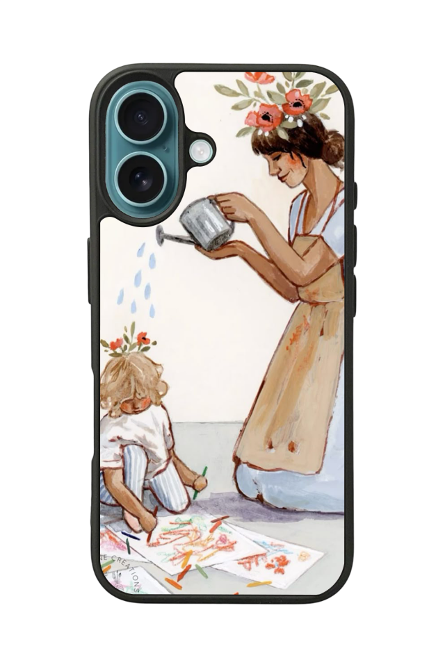 iPhone 16 Uyumlu Kalp Love Tasarımlı Glossy Premium Kılıf