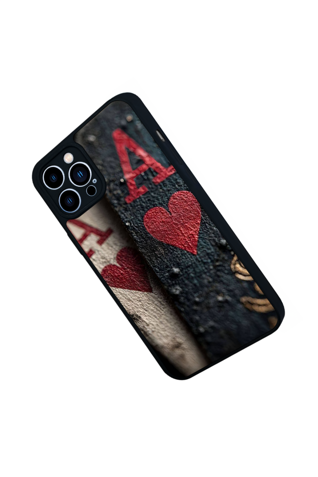iPhone 13 Pro Max Uyumlu Kart Tasarımlı Glossy Premium Kılıf
