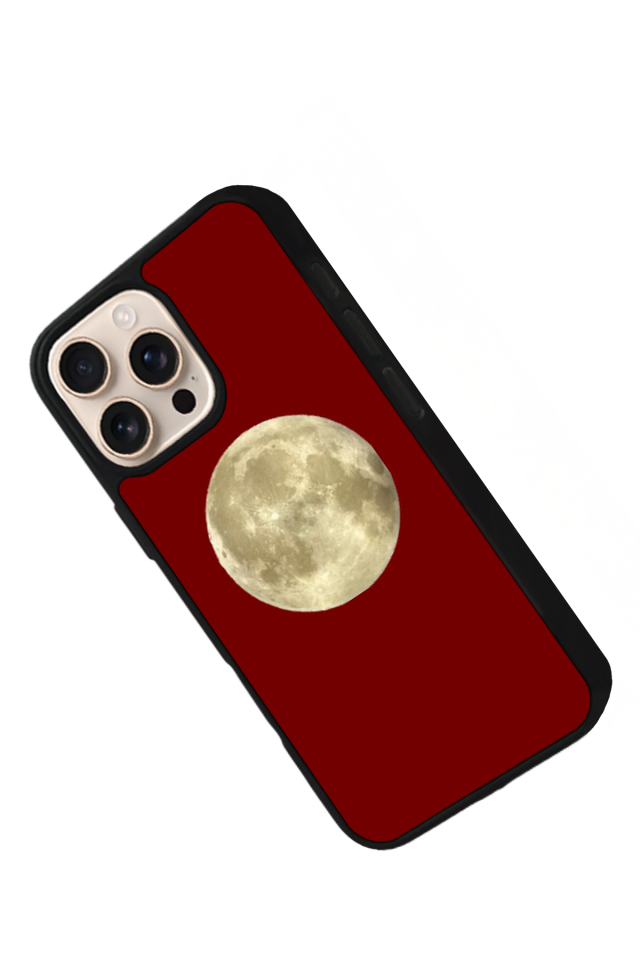 iPhone 16 Pro Uyumlu Kirmizi Tasarımlı Glossy Premium Kılıf