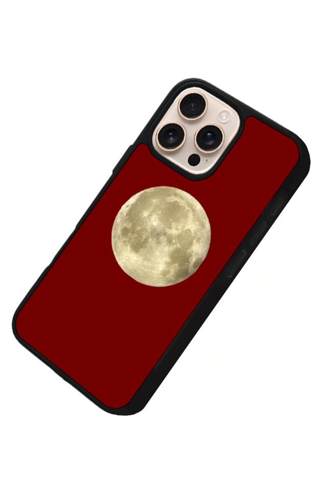 iPhone 16 Pro Uyumlu Kirmizi Tasarımlı Glossy Premium Kılıf
