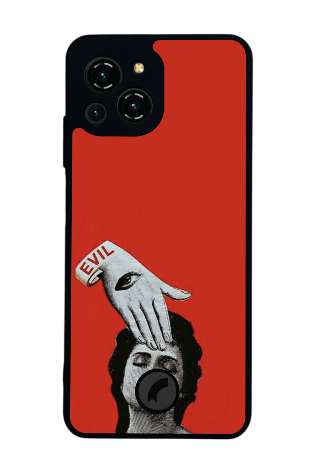 Reeder S23 Pro Max Uyumlu Kirmizi Tasarımlı Glossy Premium Kılıf