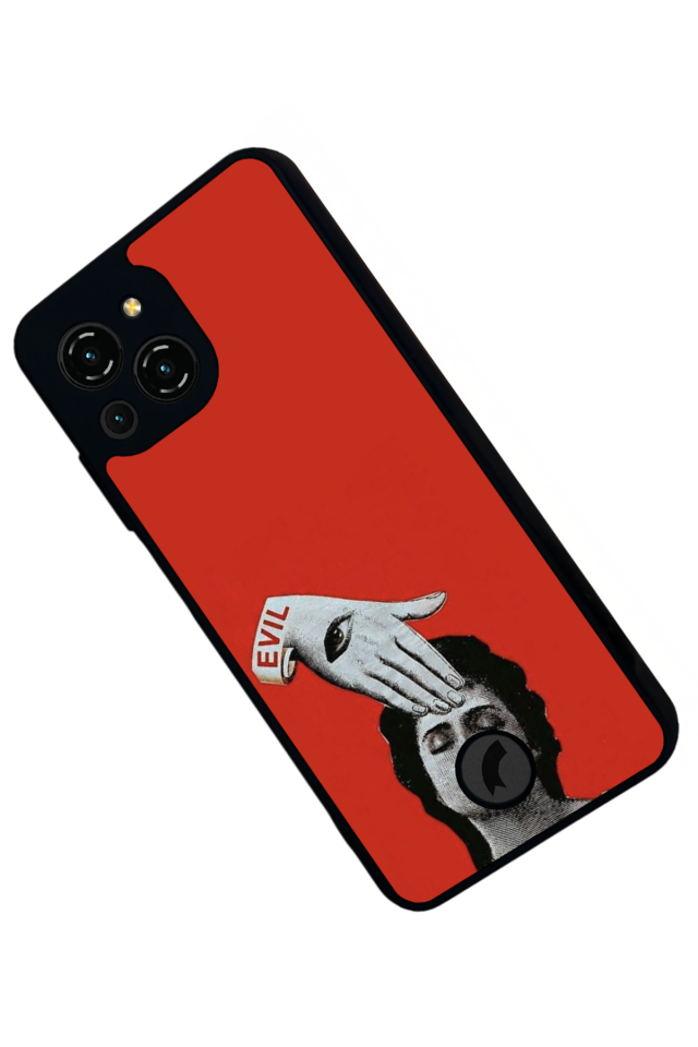 Reeder S23 Pro Max Uyumlu Kirmizi Tasarımlı Glossy Premium Kılıf