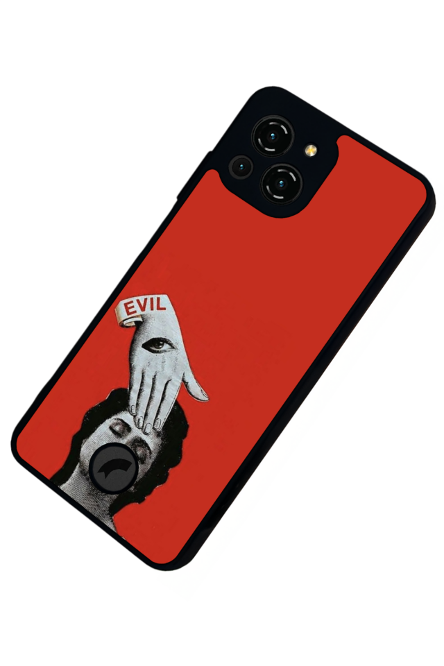 Reeder S23 Pro Max Uyumlu Kirmizi Tasarımlı Glossy Premium Kılıf