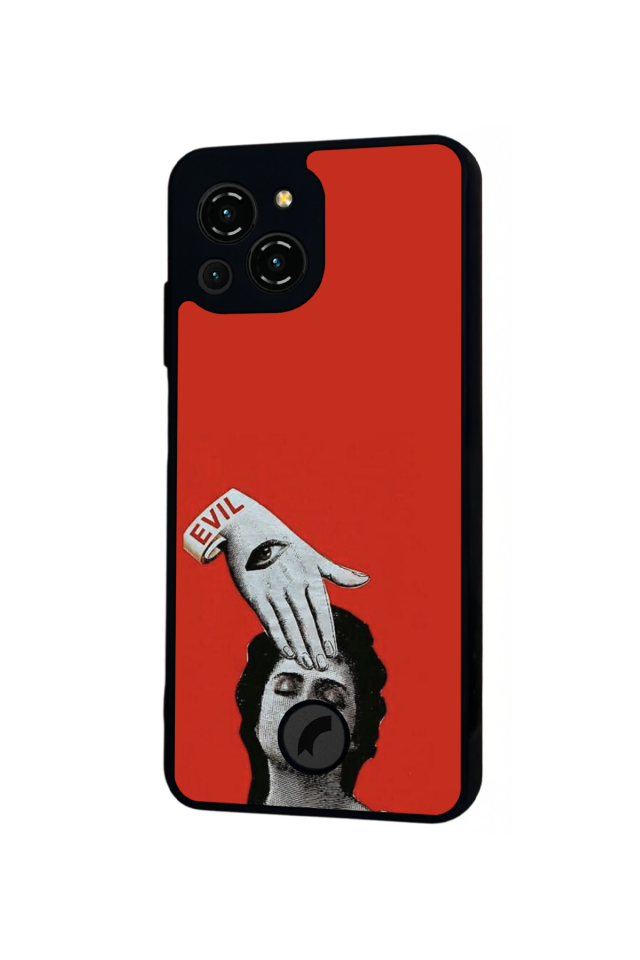 Reeder S23 Pro Max Uyumlu Kirmizi Tasarımlı Glossy Premium Kılıf