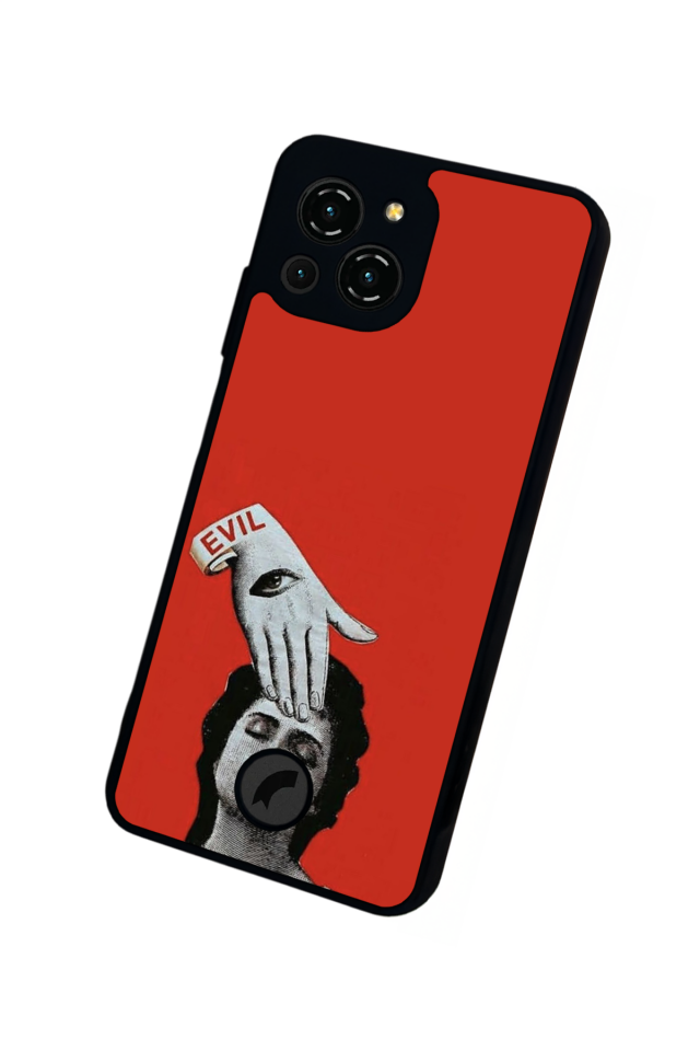 Reeder S23 Pro Max Uyumlu Kirmizi Tasarımlı Glossy Premium Kılıf