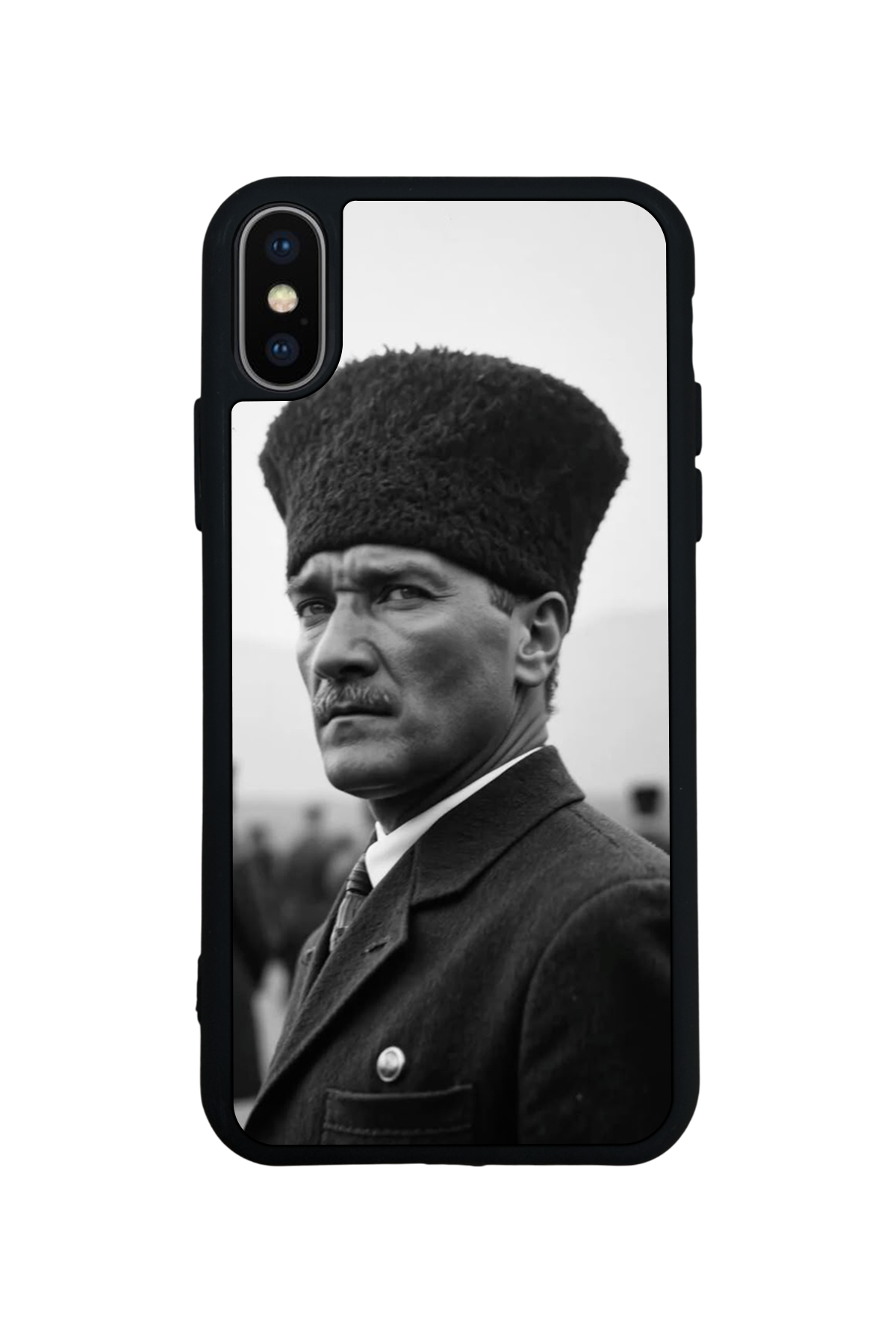iPhone X/ XS Uyumlu Mustafa Kemal Ataturk Tasarımlı Glossy Premium Kılıf