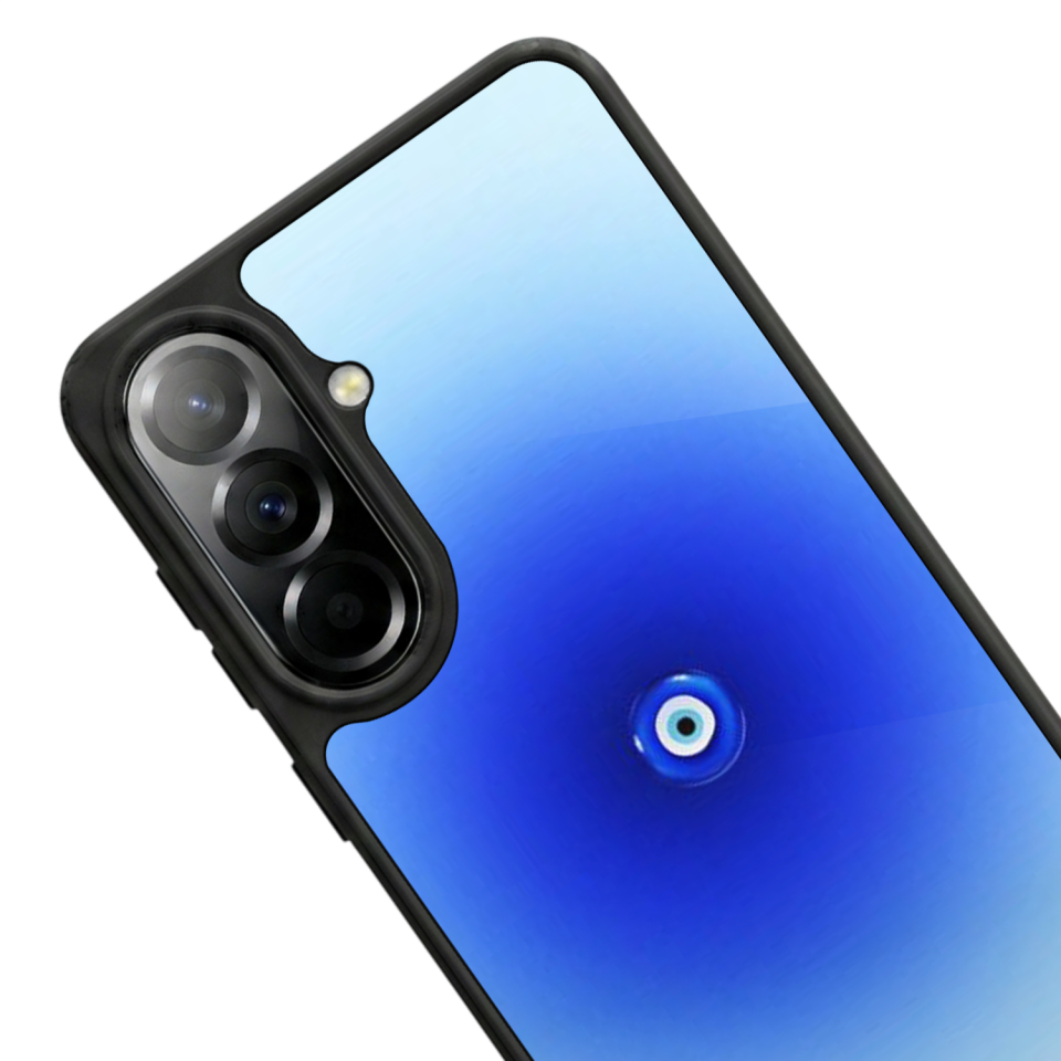 Samsung Galaxy A57 Uyumlu Nazar Tasarımlı Glossy Premium Kılıf