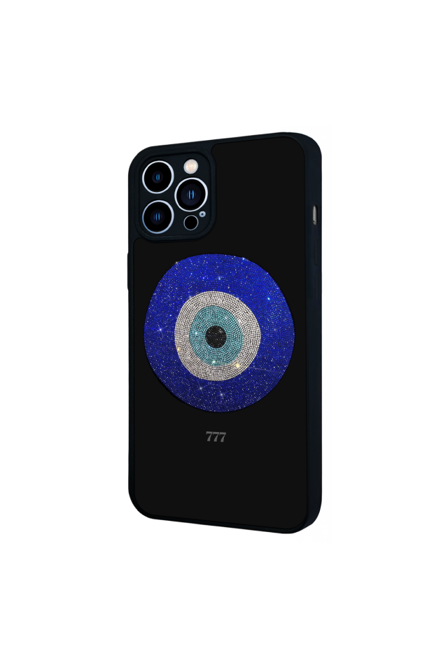 iPhone 12 Pro Max Uyumlu Nazar Tasarımlı Glossy Premium Kılıf