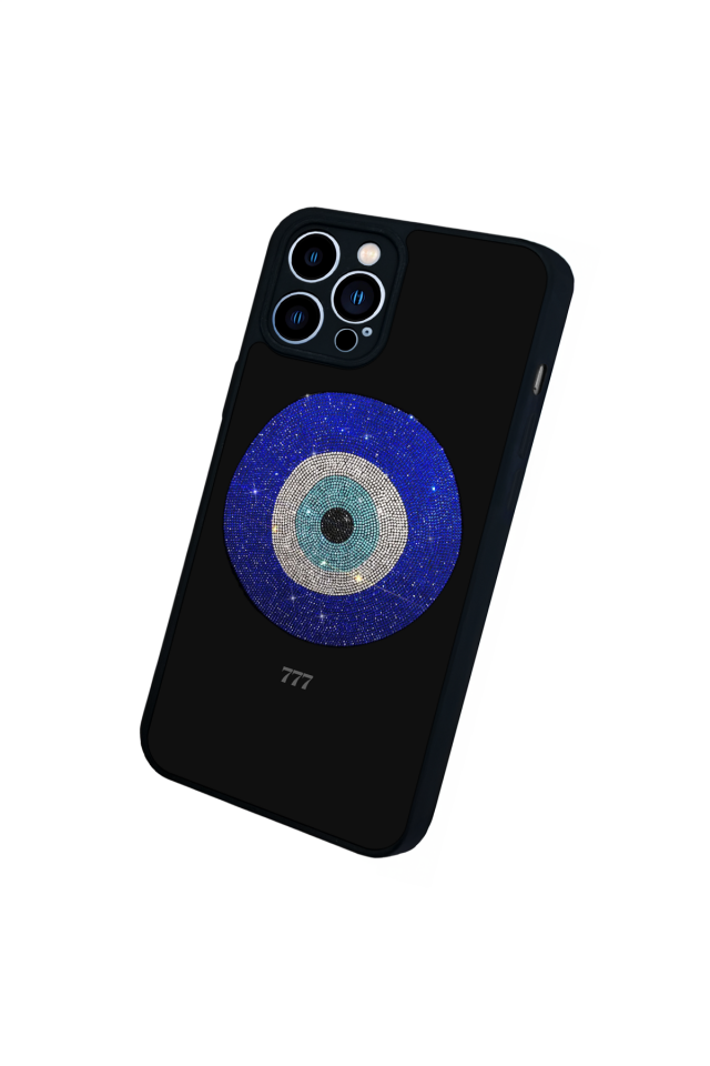 iPhone 12 Pro Max Uyumlu Nazar Tasarımlı Glossy Premium Kılıf