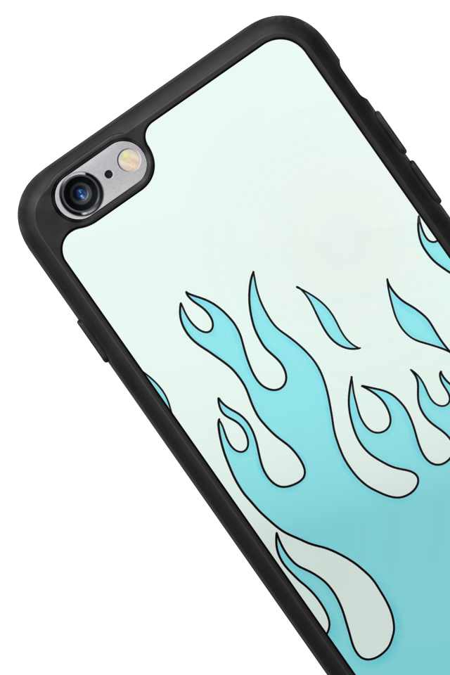 iPhone 6 Plus Uyumlu Retro Flame Patterns Tasarımlı Glossy Premium Kılıf