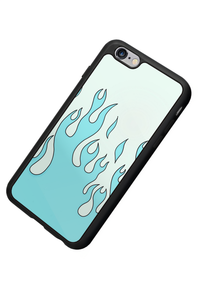 iPhone 6 Plus Uyumlu Retro Flame Patterns Tasarımlı Glossy Premium Kılıf