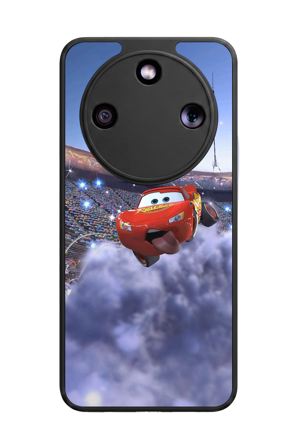 Honor Magic 8 Lite Uyumlu Şimsek McQueen Tasarımlı Glossy Premium Kılıf