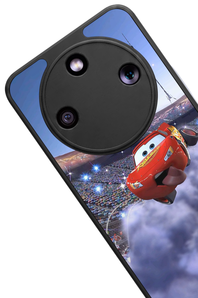 Honor Magic 8 Lite Uyumlu Şimsek McQueen Tasarımlı Glossy Premium Kılıf