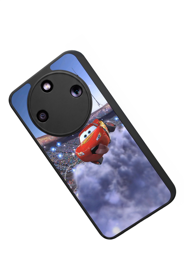 Honor Magic 8 Lite Uyumlu Şimsek McQueen Tasarımlı Glossy Premium Kılıf