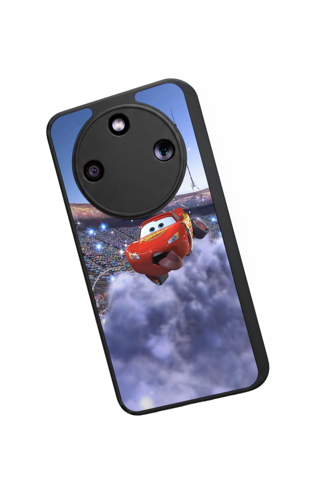 Honor Magic 8 Lite Uyumlu Şimsek McQueen Tasarımlı Glossy Premium Kılıf
