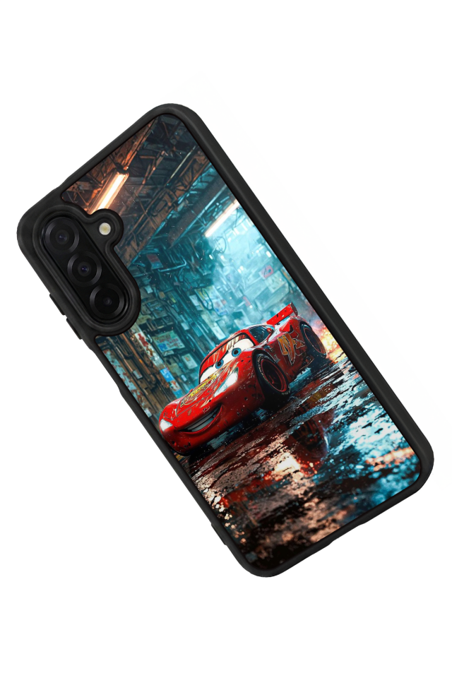 Samsung Galaxy A36 Uyumlu Şimsek McQueen Tasarımlı Glossy Premium Kılıf