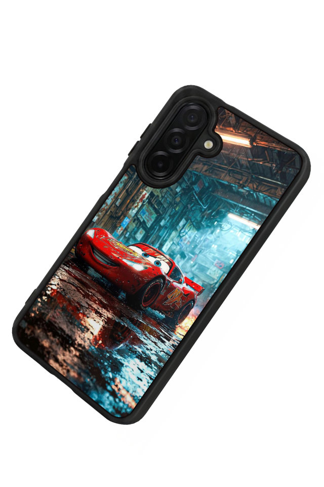 Samsung Galaxy A36 Uyumlu Şimsek McQueen Tasarımlı Glossy Premium Kılıf