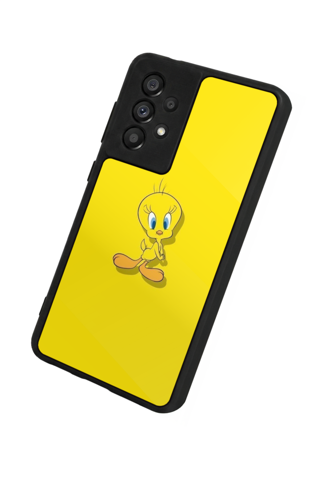 Samsung Galaxy A73 Uyumlu Tweety Tasarımlı Glossy Premium Kılıf