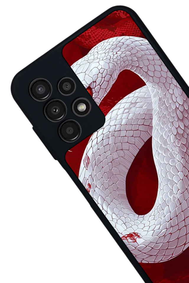 Samsung Galaxy A13 Uyumlu Yılan Tasarımlı Glossy Premium Kılıf
