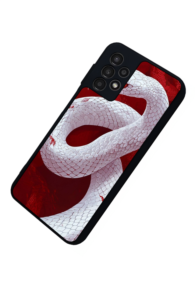 Samsung Galaxy A13 Uyumlu Yılan Tasarımlı Glossy Premium Kılıf