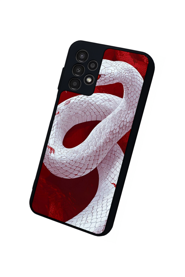 Samsung Galaxy A13 Uyumlu Yılan Tasarımlı Glossy Premium Kılıf
