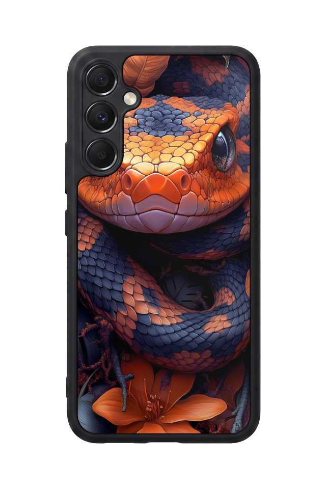 Samsung Galaxy M34 Uyumlu Yılan Tasarımlı Glossy Premium Kılıf