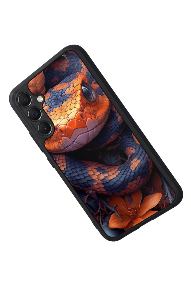 Samsung Galaxy M34 Uyumlu Yılan Tasarımlı Glossy Premium Kılıf