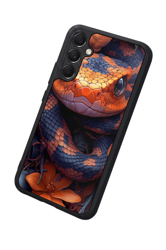 Samsung Galaxy M34 Uyumlu Yılan Tasarımlı Glossy Premium Kılıf