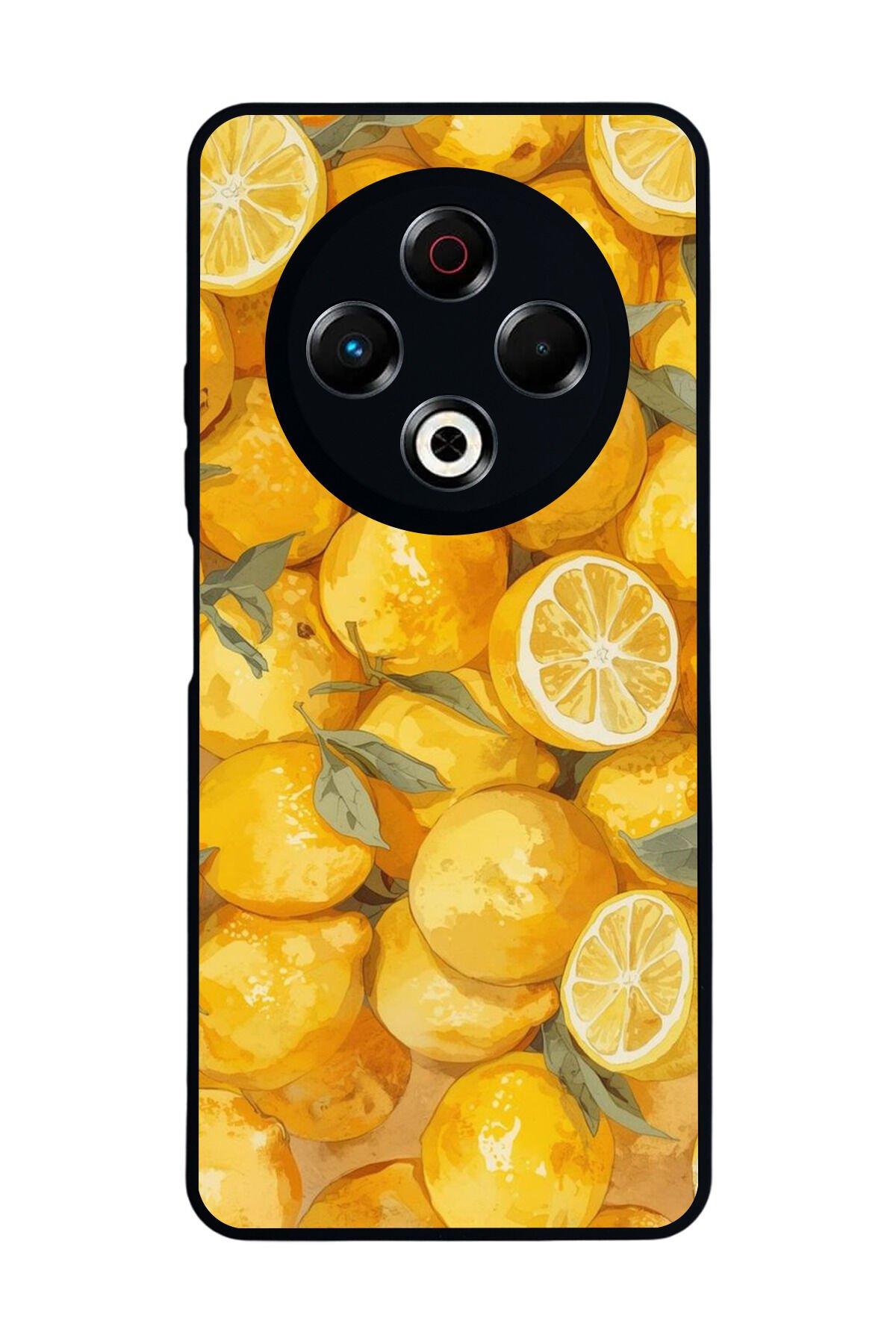 Tecno Spark 30 Uyumlu Limon Tasarımlı Glossy Premium Kılıf