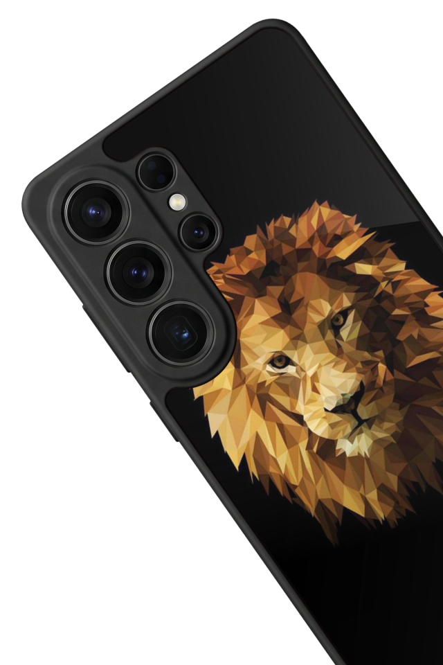 Samsung Galaxy S26 Ultra Uyumlu Aslan Tasarımlı Glossy Premium Kılıf